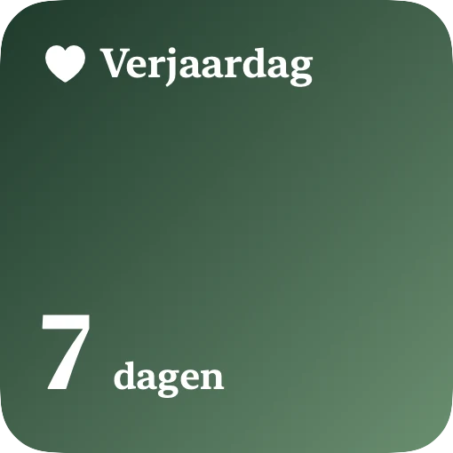 Verjaardag · Minimalistisch