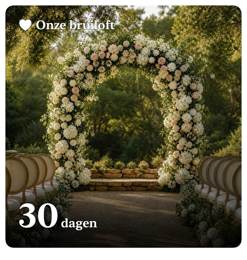 Gepersonaliseerde countdown met een foto